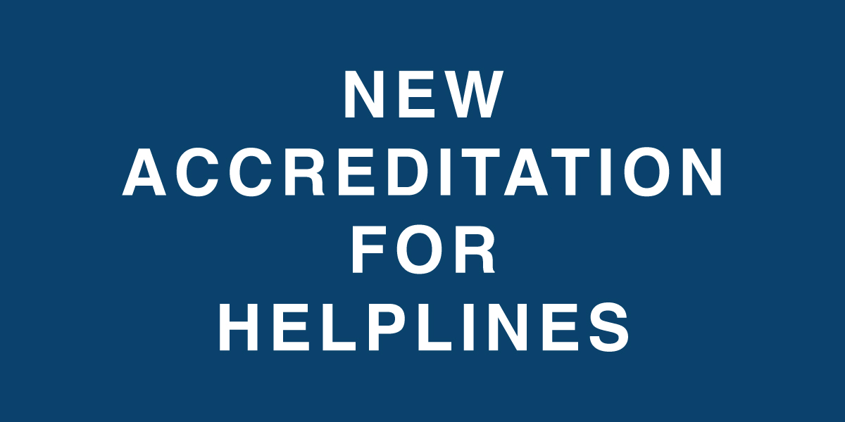 HELPLINES-ACCREDITATION